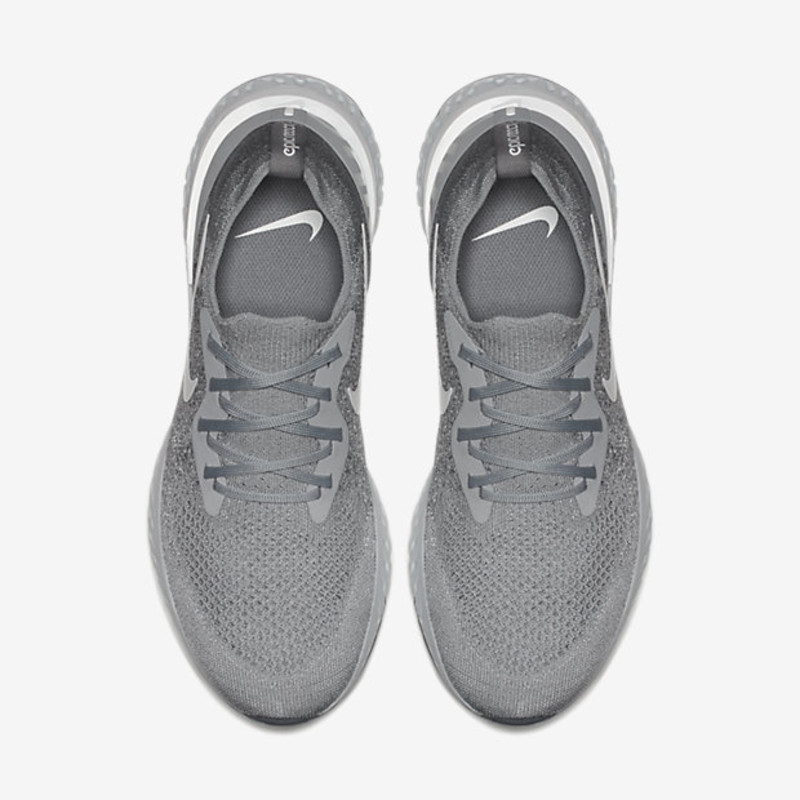 Nike epic react flyknit wolf best sale grey mens